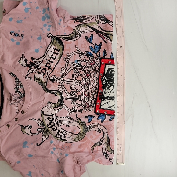 Pink embellished cotton shirt - Picture 4 of 4